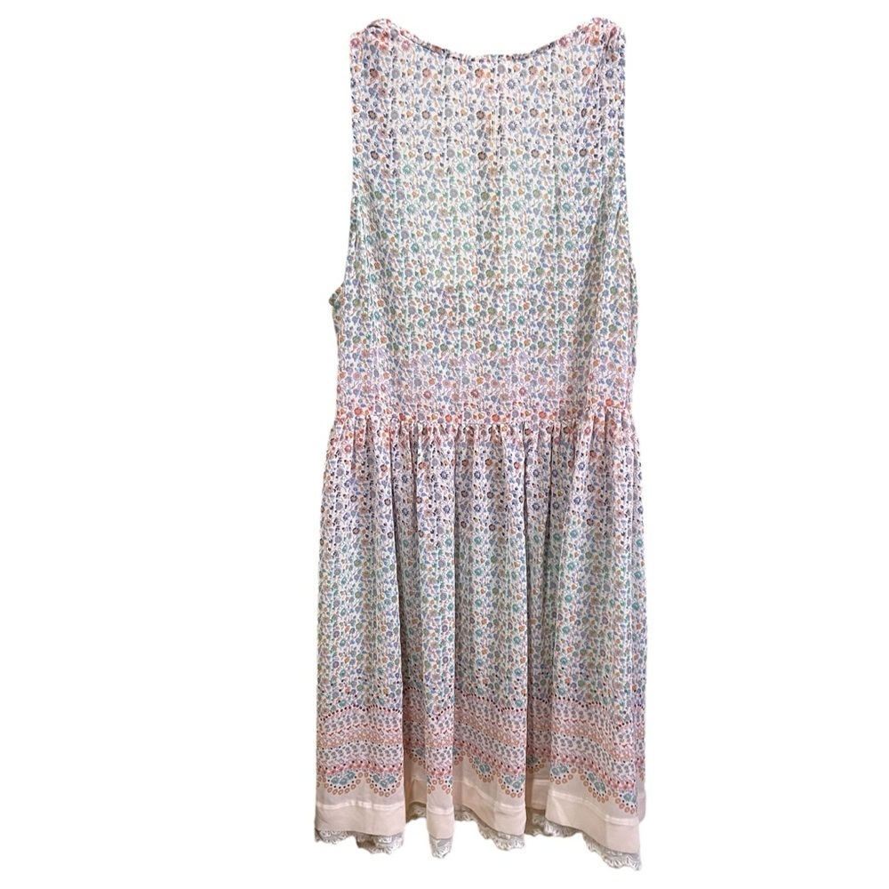 Anthropologie Maeve Violetta Sheer Floral Sleeveless Summer Dress - Picture 12 of 16